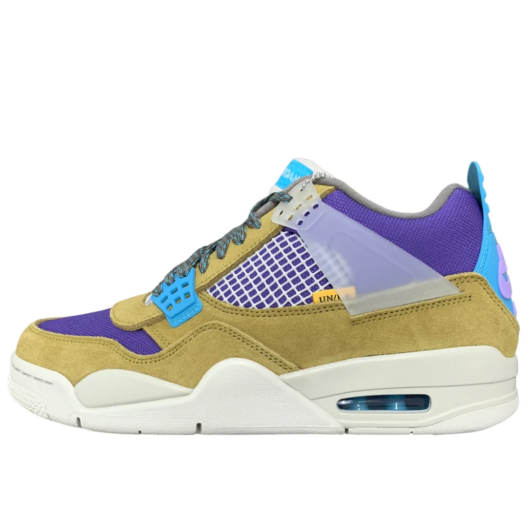 Durable Construction Flexible stability Nike Air Jordan 4 Union Desert Moss