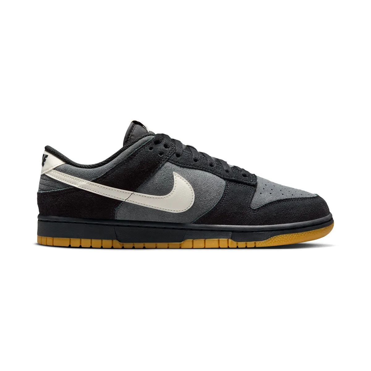 Nike Dunk Low Retro SE 'Black Grey' Men's Shoes Thermoplastic Heel Clips Forefoot flexibility