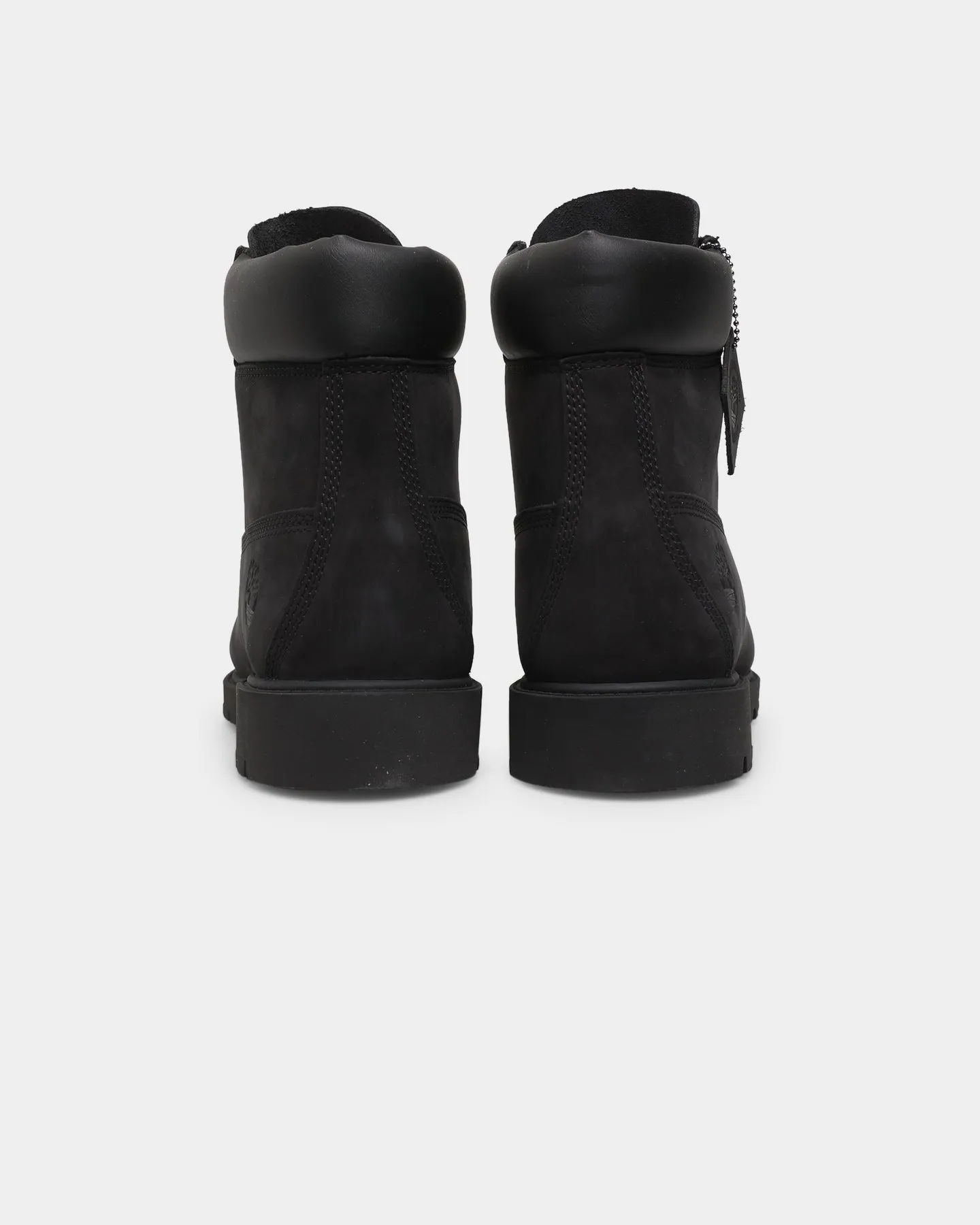 Mix Hue Timberland 6" Basic Contrast Collar Boot Black Nubuck