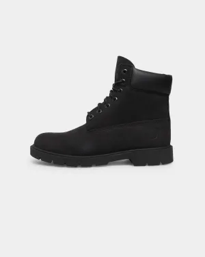 Timberland 6" Basic Contrast Collar Boot Black Nubuck Star Mood