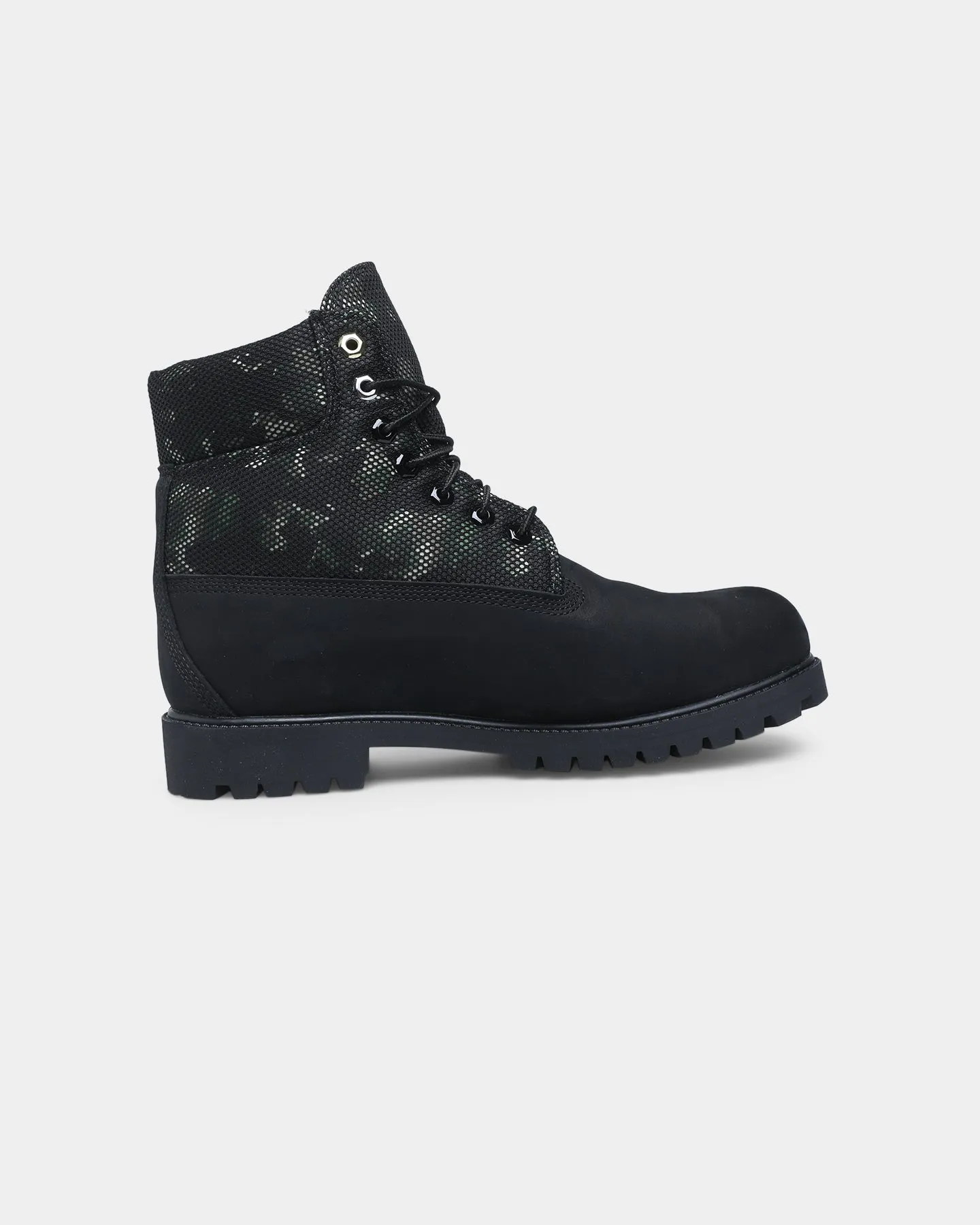 Timberland 6" Heritage Boots Black/Camo Adjustable Straps