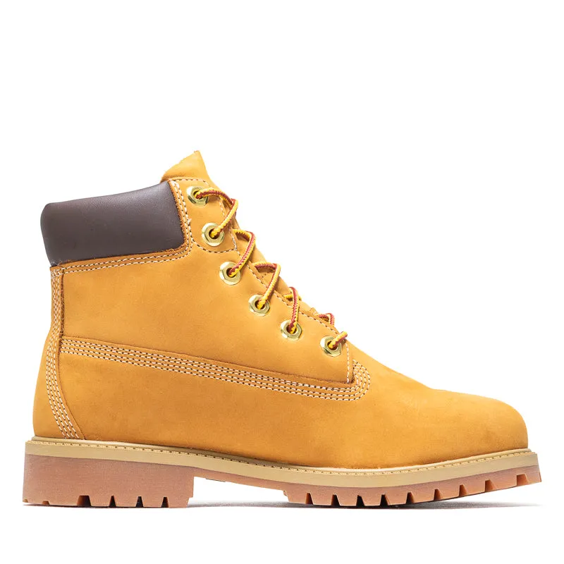 Timberland 6" Lace Up Waterproof Boot (GS) - Wheat Compact Form