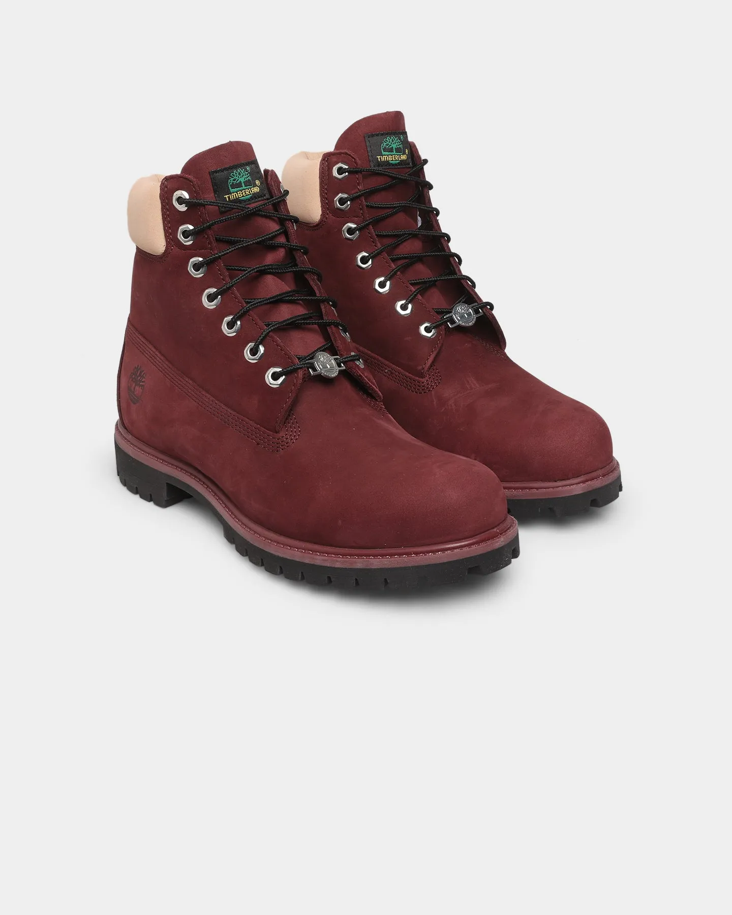 Injury Safe Timberland 6" Premium Boot Burgundy Nubuck