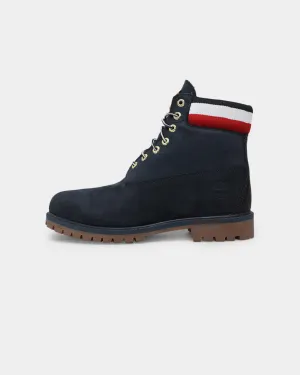 Timberland 6" Premium Boot Navy/Red Light Run Gym Quick