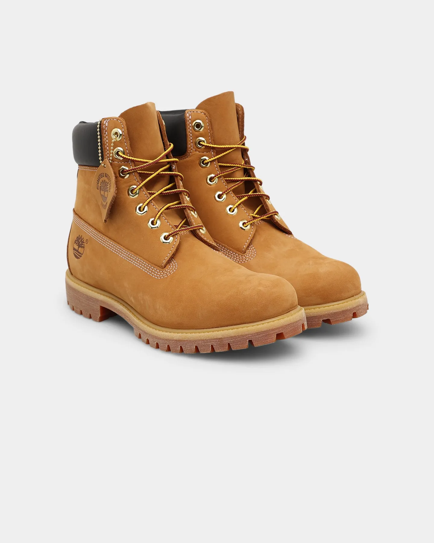Timberland 6" Premium Boot Wheat Smooth Soles Teen Fun