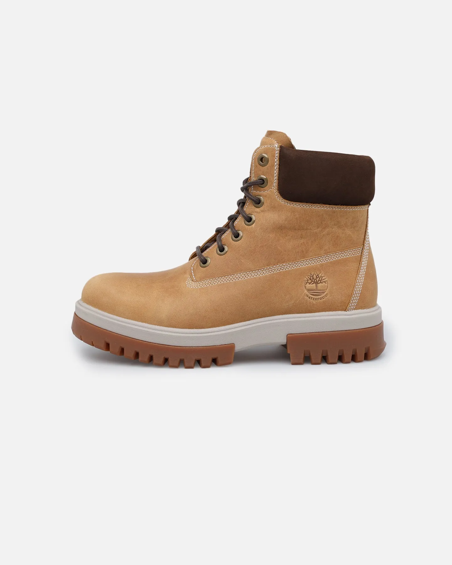 Timberland Arbor Road Waterproof Boot Wheat Full-Grain Canvas Cool Color Mix