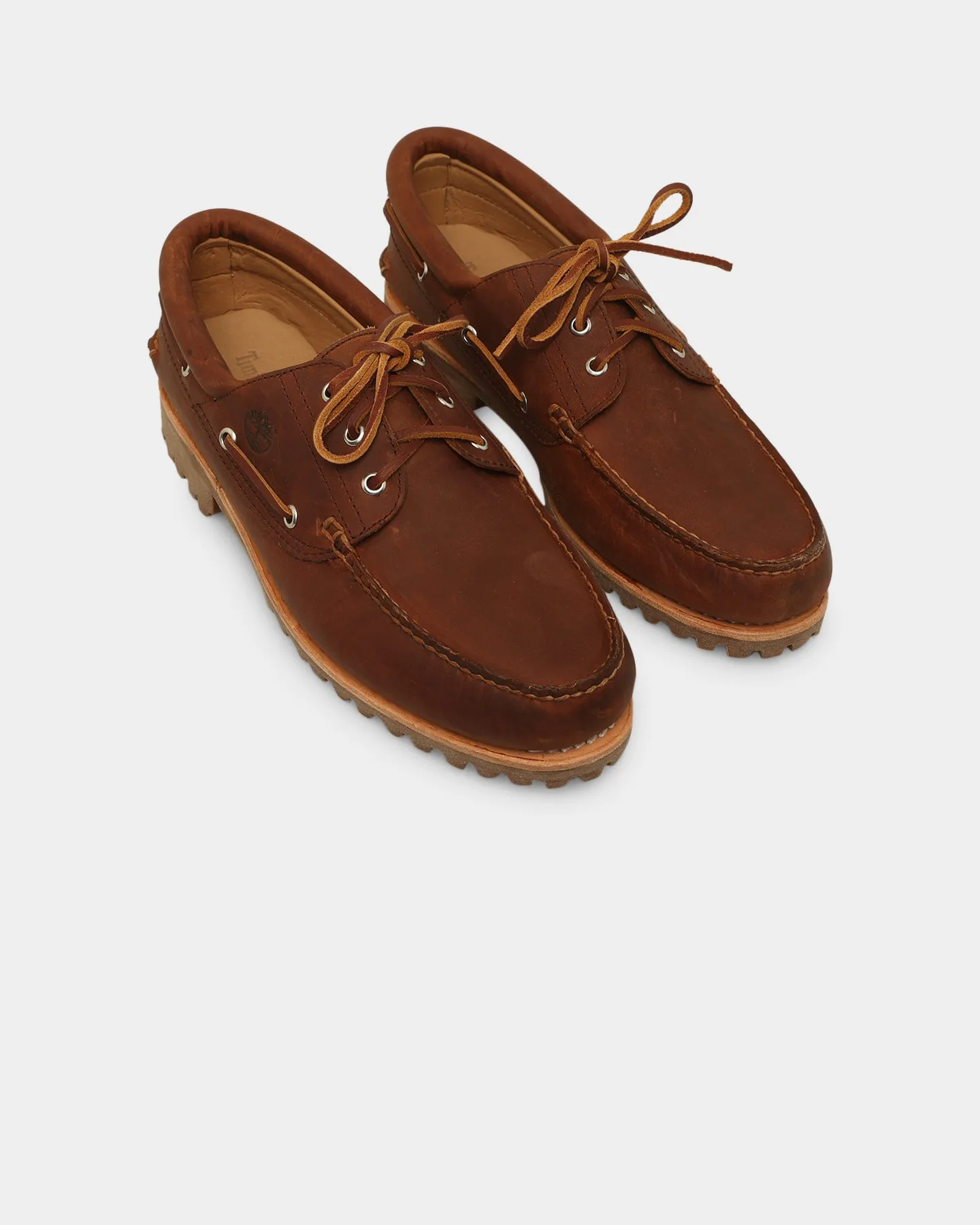 Retro Mood Timberland Authentics 3 Eye Classic Shoes Rust Full Grain