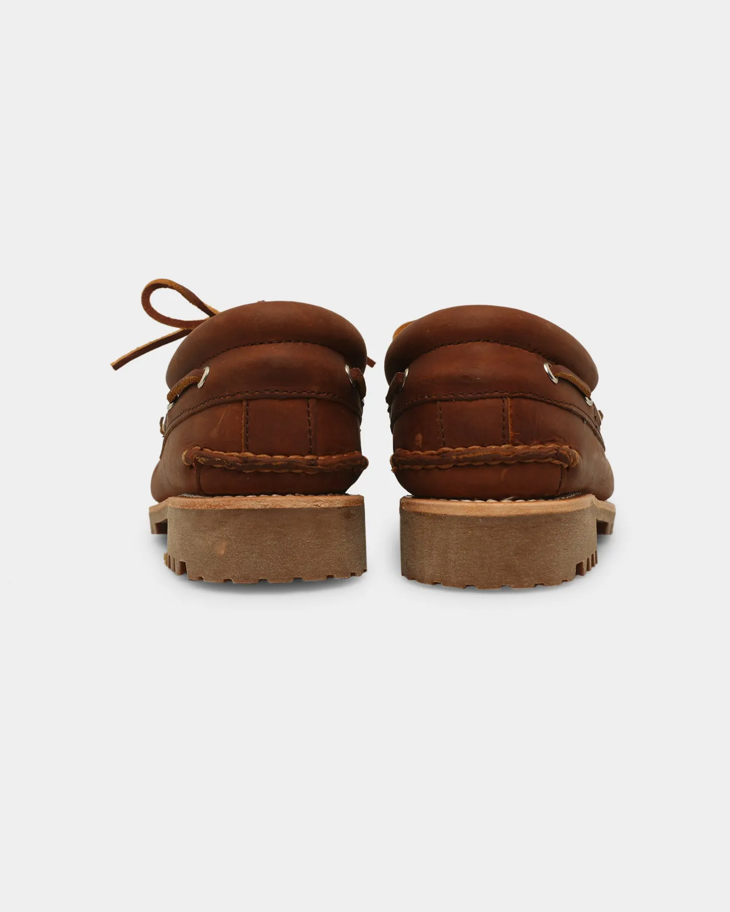 Timberland Authentics 3 Eye Classic Shoes Rust Full Grain Road grip