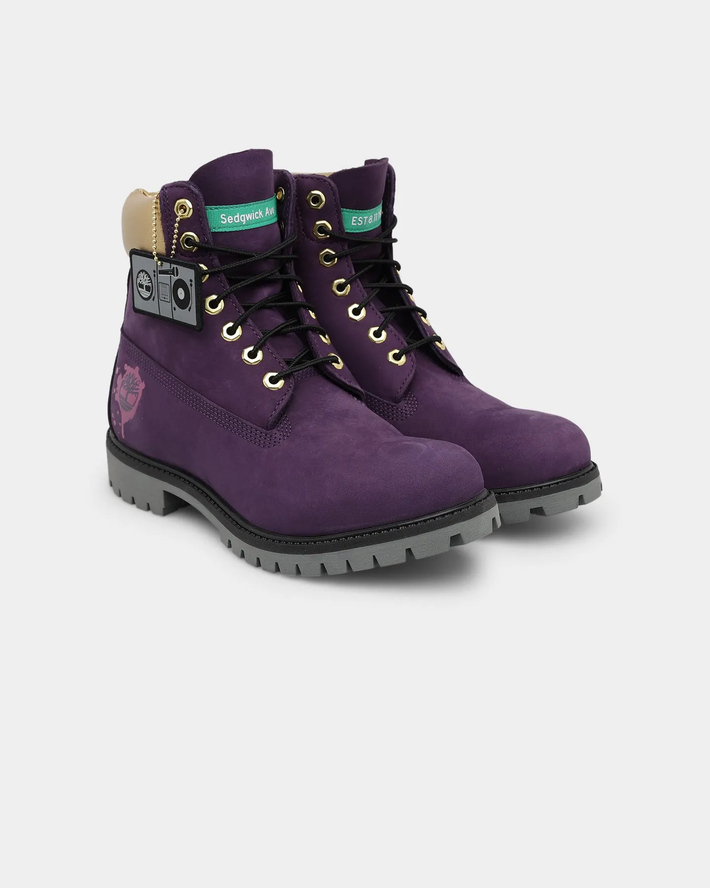 Timberland BMH 6" Premium Boot Purple/Gold Spanish Bold
