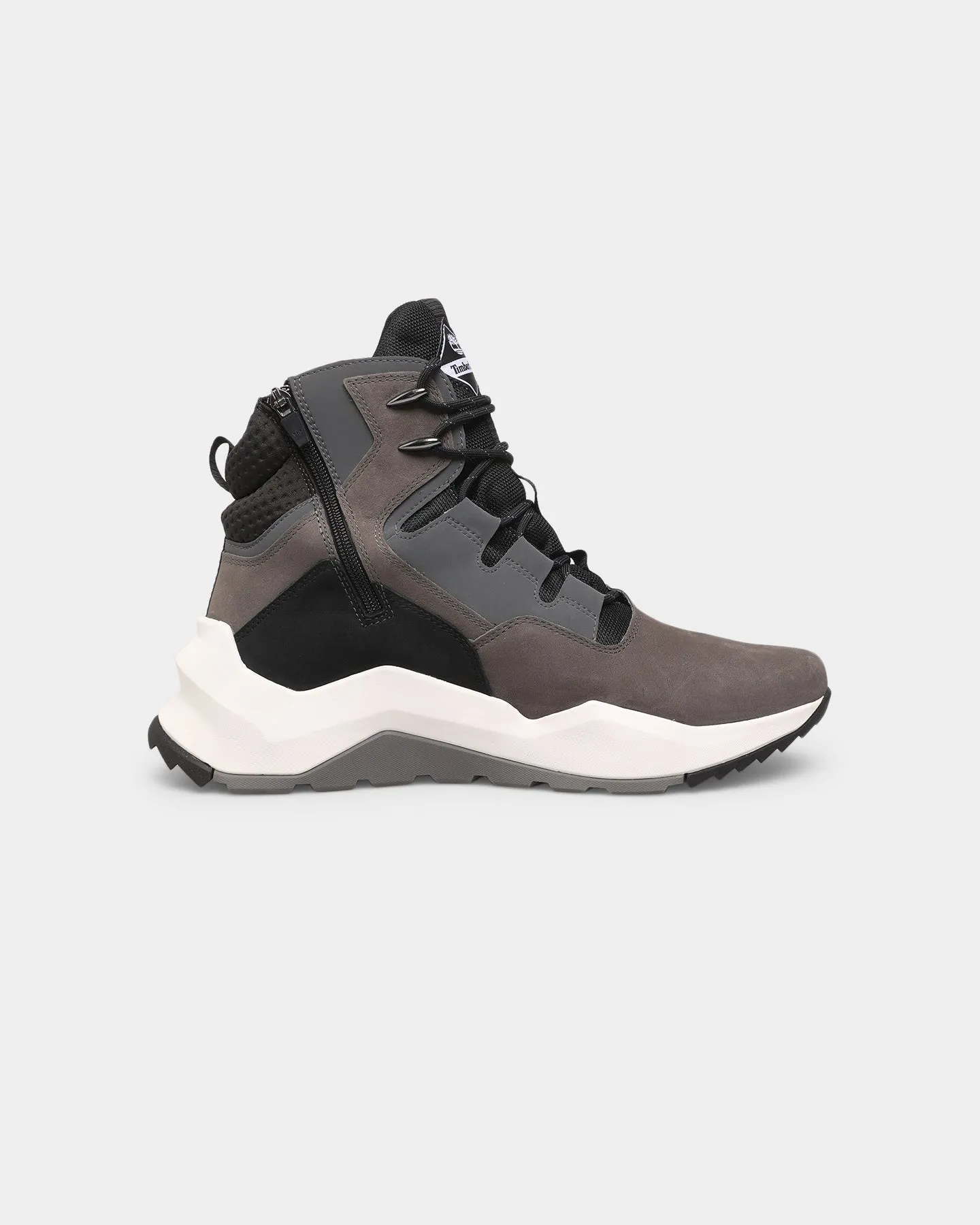 Timberland Madbury Side-Zip Waterproof Boot Dark Grey Nubuck Quick Drying Airport Travel Toe Guard