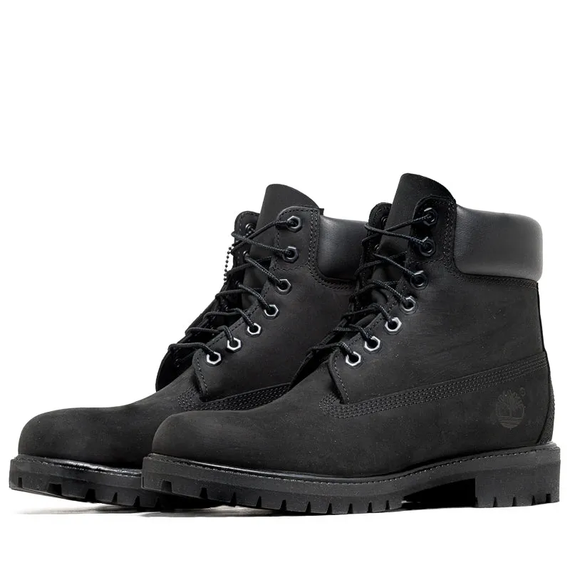 Timberland Premium 6" Lace Up Waterproof Boot - Black Resilient Sole Street Ready