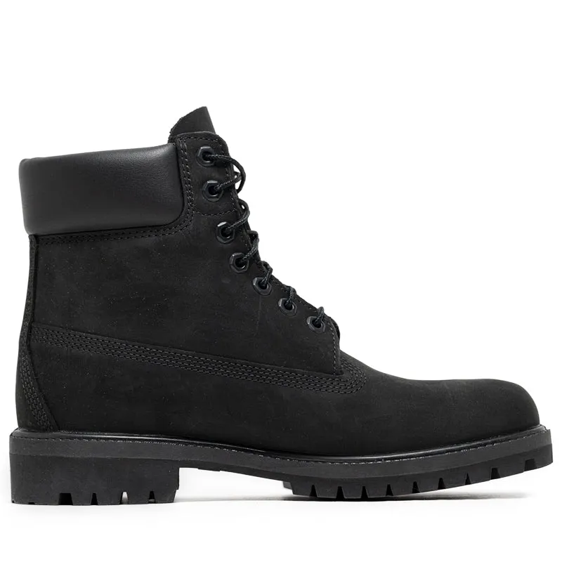 Timberland Premium 6" Lace Up Waterproof Boot - Black Padded Interior Active Nomad Modern Edge