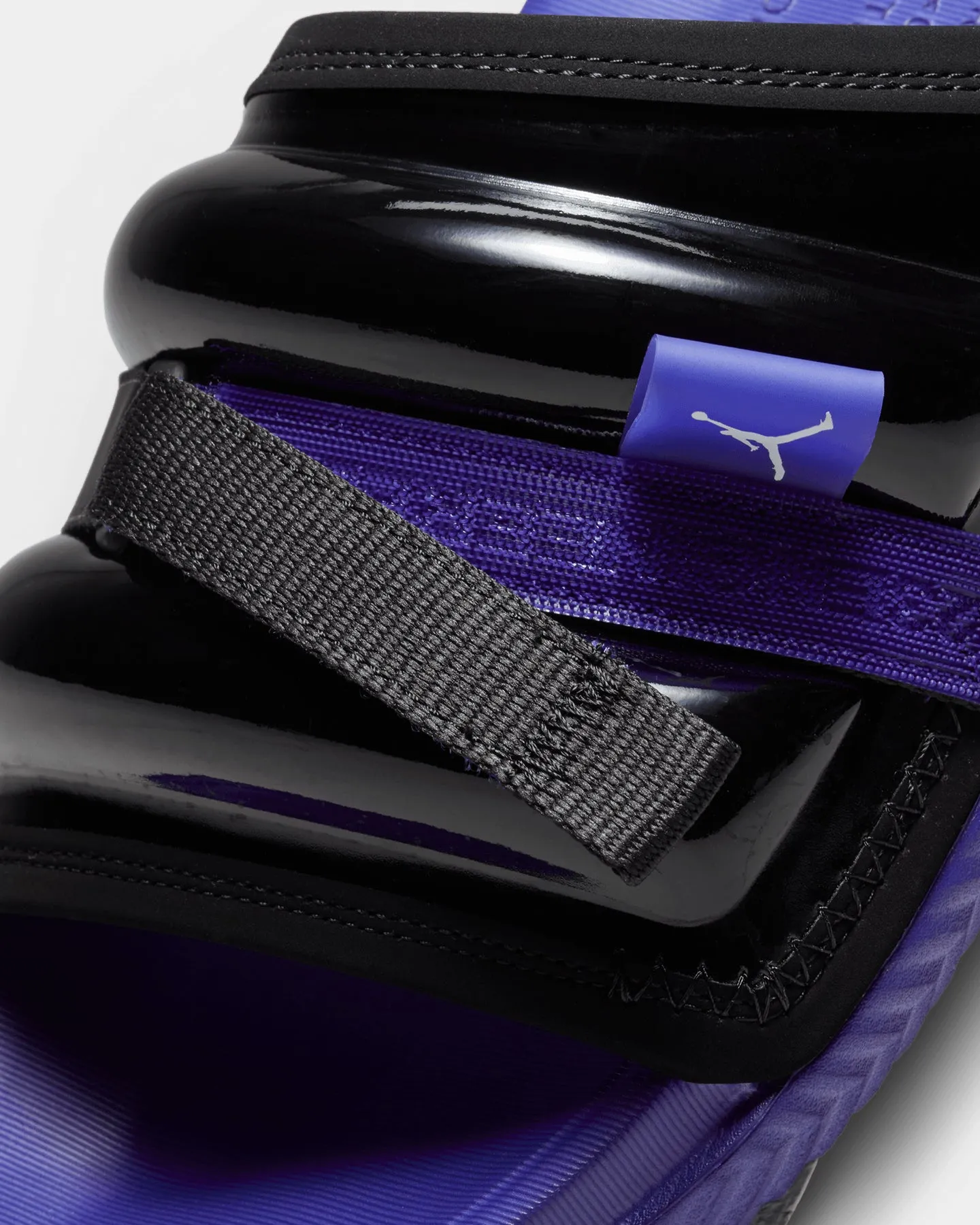 Pilates Cool Jordan Super Play Slides Black/White-Dark Concord