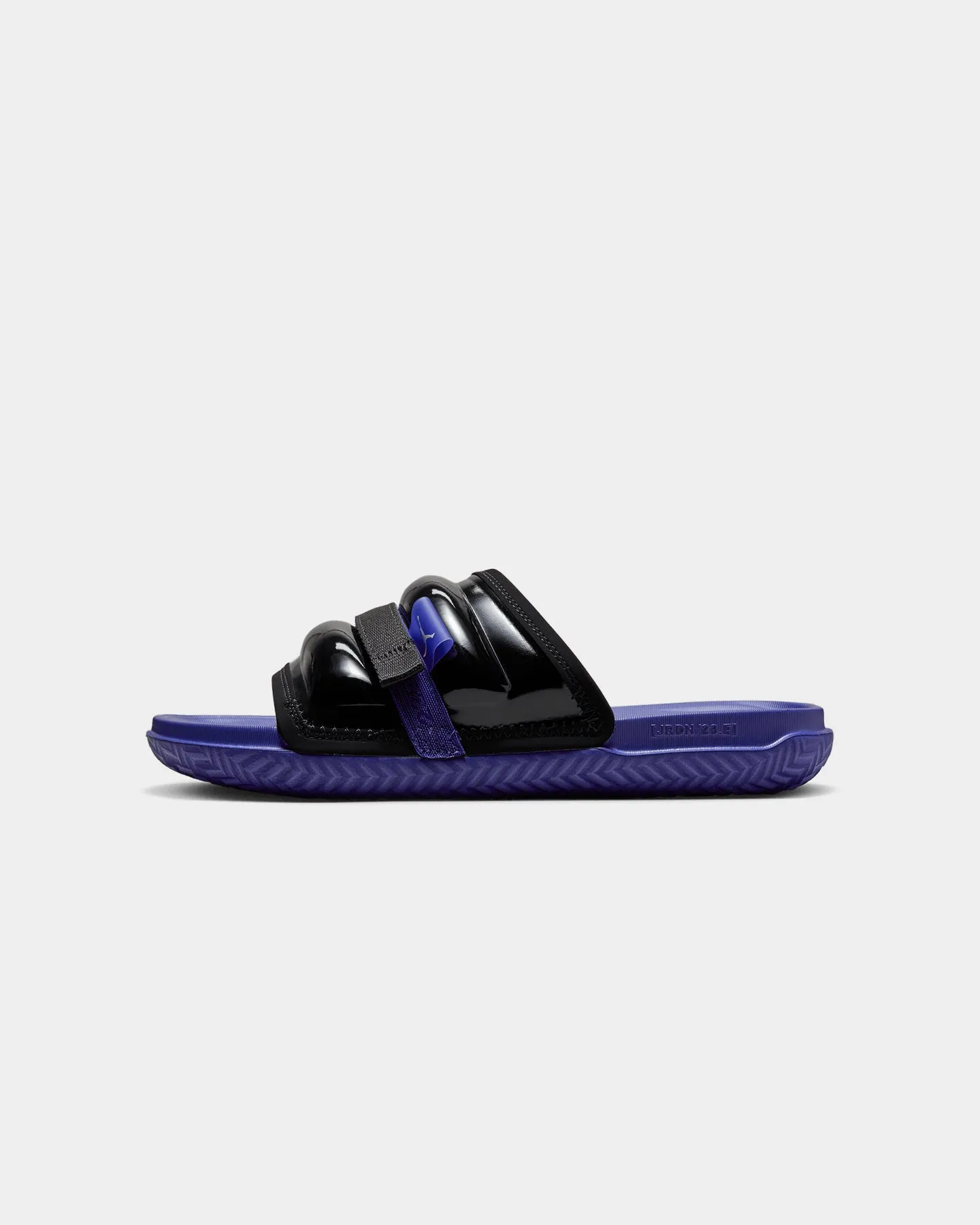 Jordan Super Play Slides Black/White-Dark Concord Top Rated