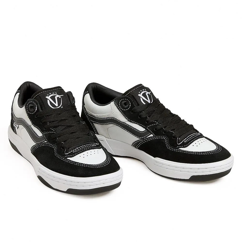 Flat Platform Vans Rowan 2 - Black/White/Black