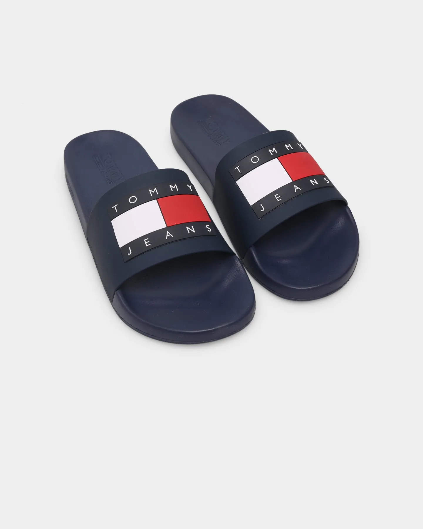 Tommy Jeans Flag Pool Slides Twilight Navy Nature Walk