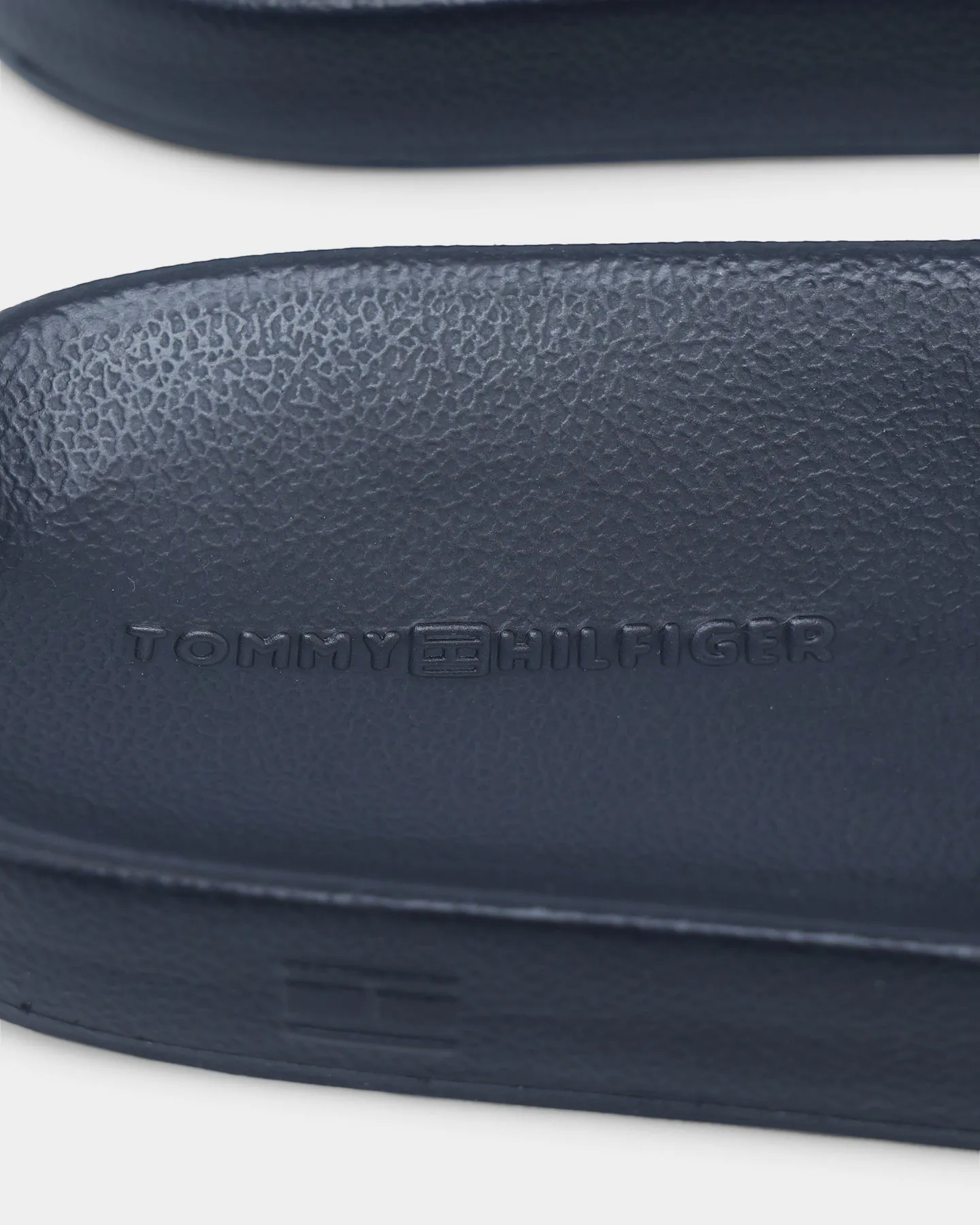 Tommy Jeans Logo Strap Pool Slide Desert Sky Dual Tone Feather Light Cold Weather