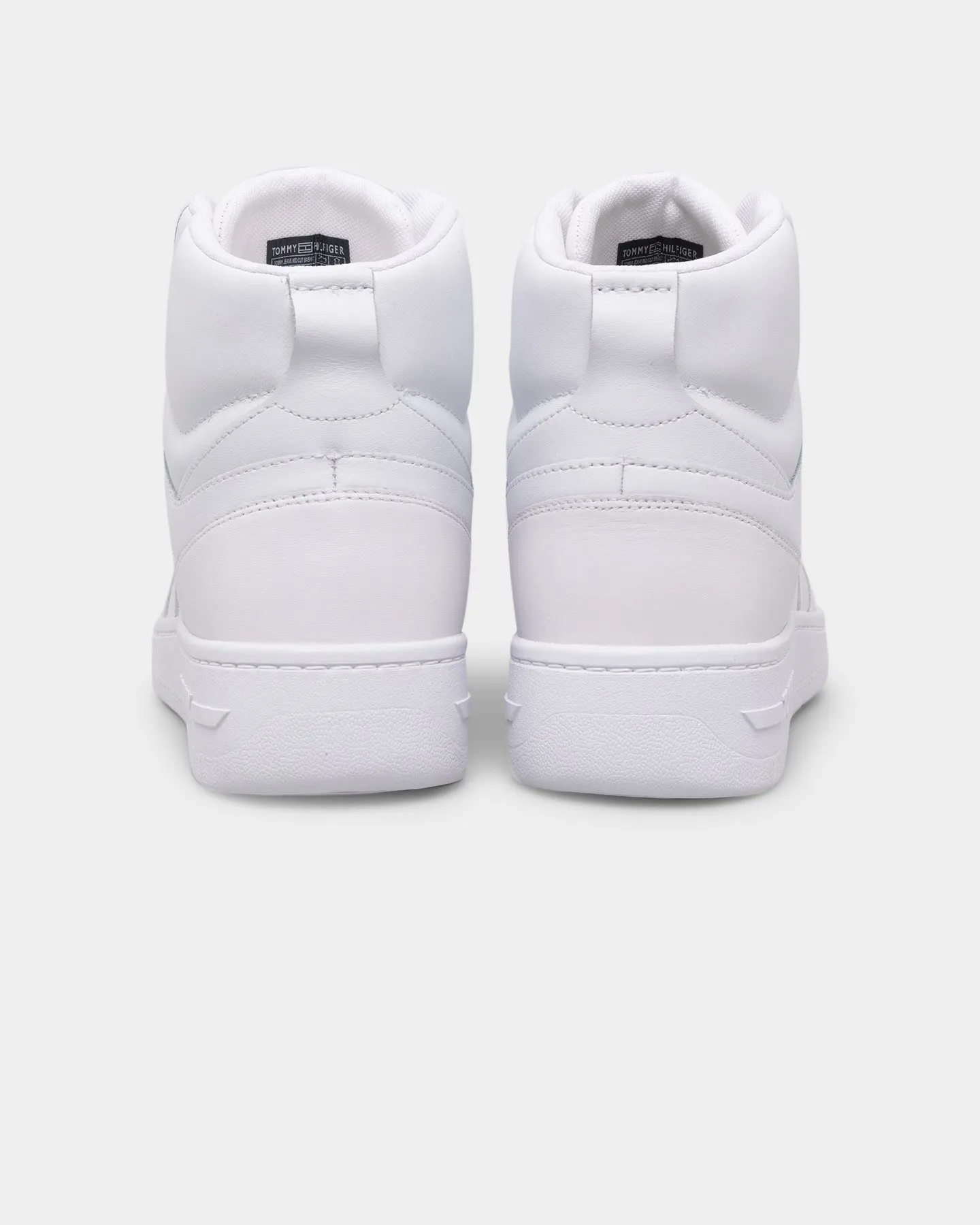 Tommy Jeans Mid Cut Basketball Trainers White Global Fit