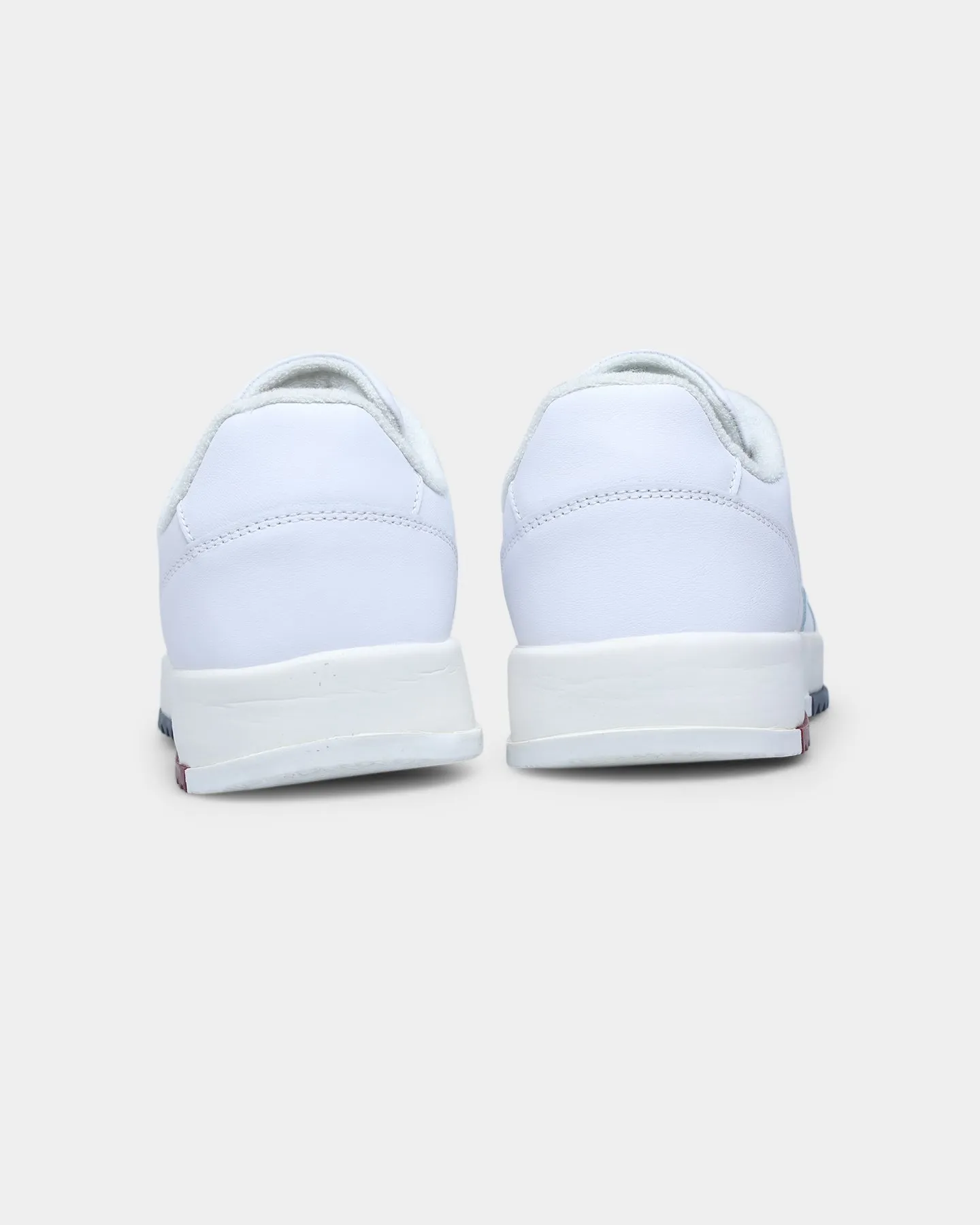 Kids Fun Dark Edge Tommy Jeans TJ Basket Leather Trainers White
