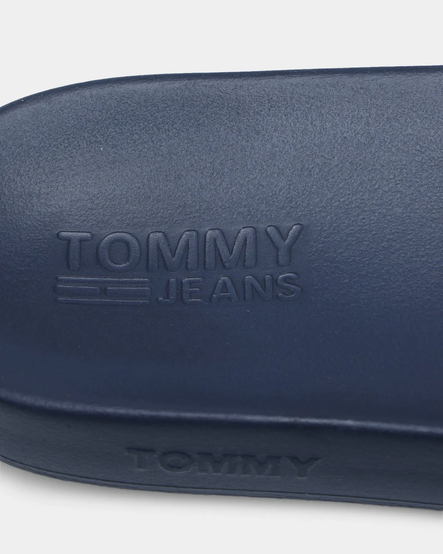 Heel Safe Tommy Jeans Towelling Flag Pool Slides Twilight Navy