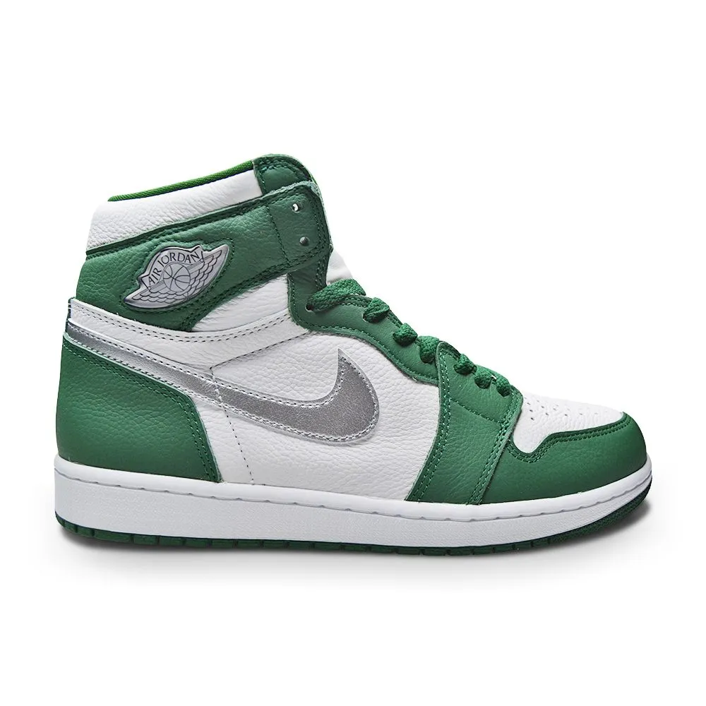 High Rebound EVA Foam Mens Nike Air Jordan 1 Retro High OG - DZ5485 303  - Gorge Green Metallic Silvr