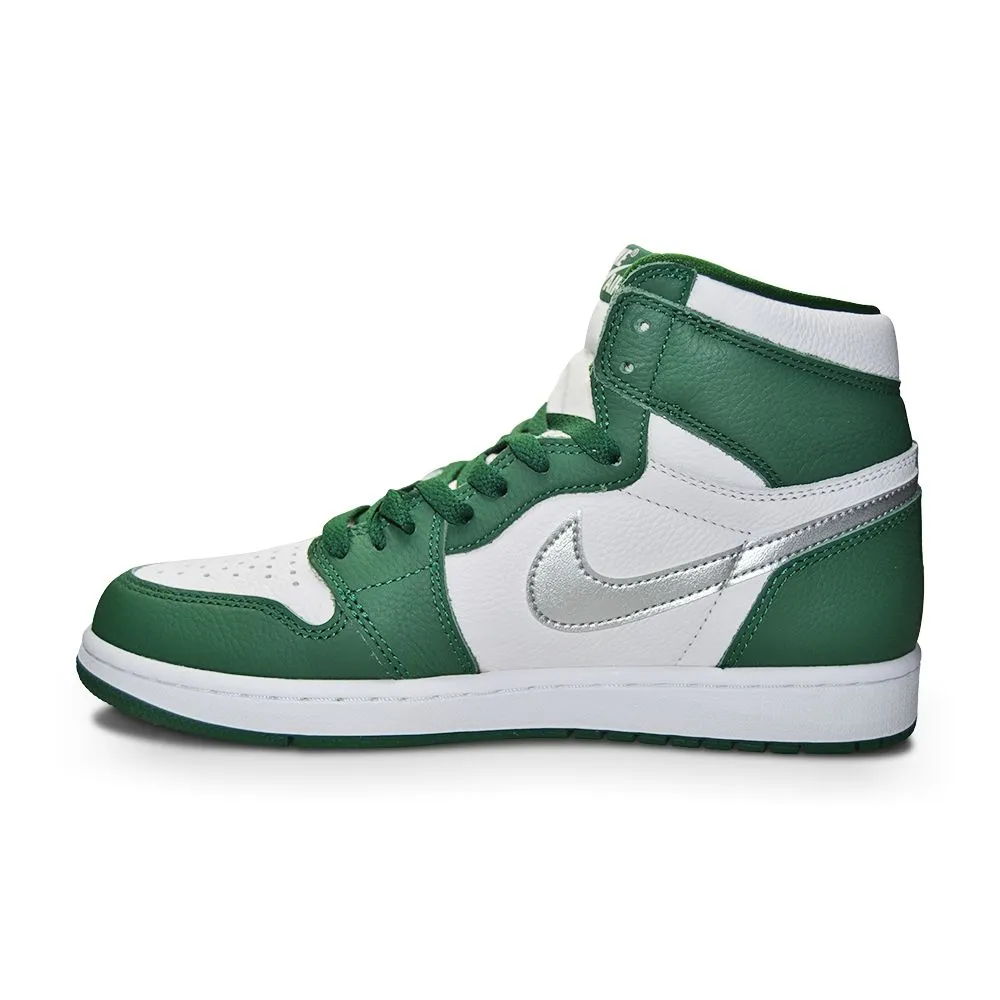 Rapid Energy Transfer Ultra Responsive Foam Mens Nike Air Jordan 1 Retro High OG - DZ5485 303  - Gorge Green Metallic Silvr
