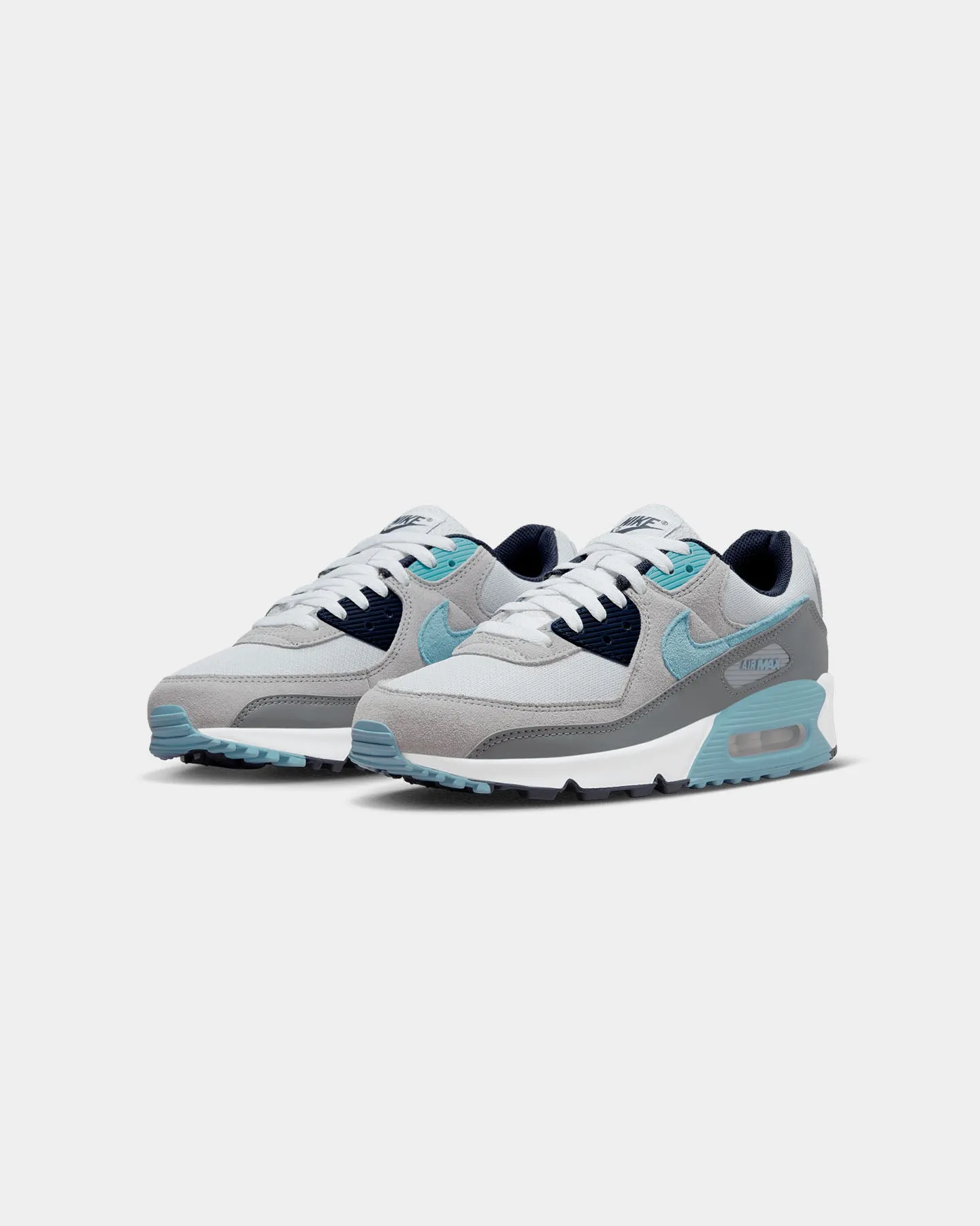 High Rebound Sole No Slip Nike Air Max 90 Pure Platinum/Worn Blue-Obsidian