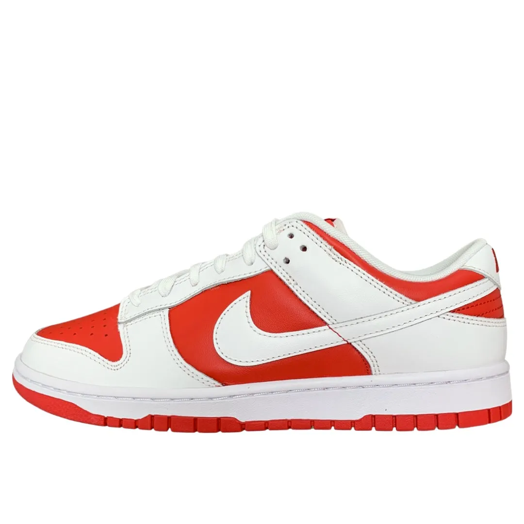 Nike Dunk Low White University Red Comfortable Ride