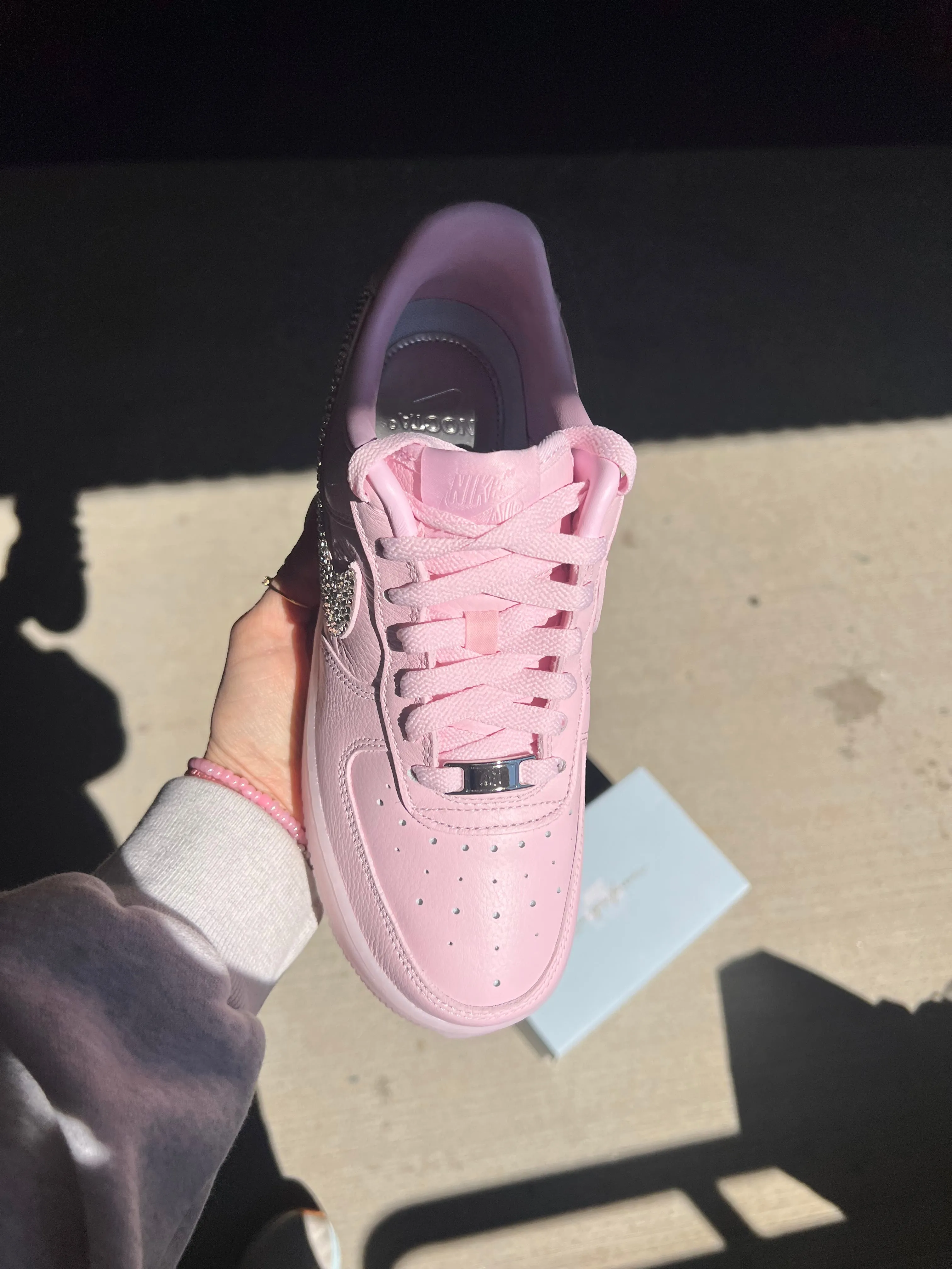 Durable Construction RARE Special Edition Swarovski Women??s Air Force 1 Low Shoes ST