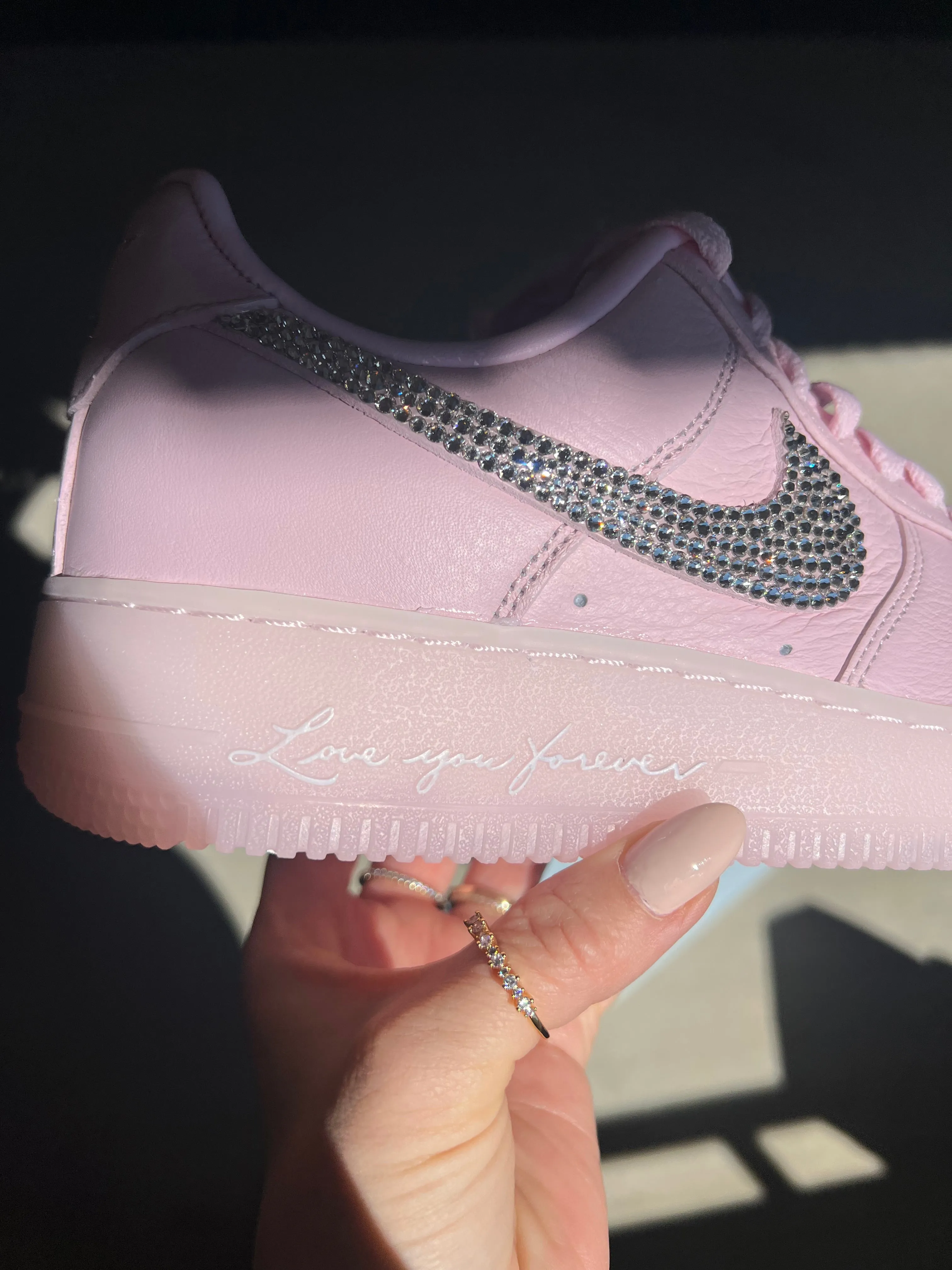 Ridge Jog RARE Special Edition Swarovski Women??s Air Force 1 Low Shoes ST