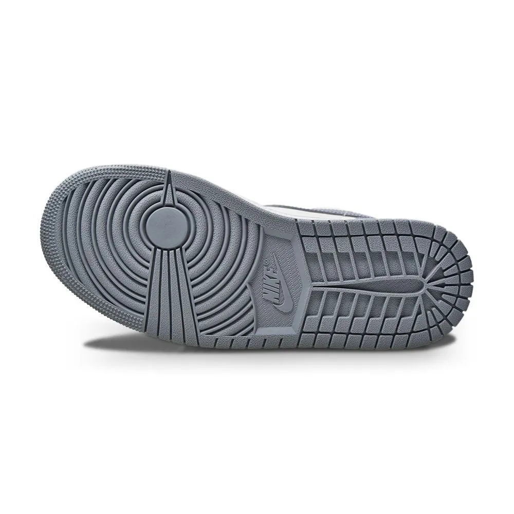 Seamless Inner Sock Liner Womens Nike Air Jordan 1 Mid - BQ6472 115 - Sail Stealth White