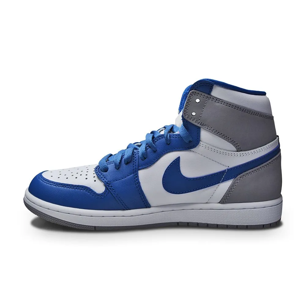 Mens Nike Air Jordan 1 Retro High OG - DZ5485 410 - True Blue White Cement Grey Zoned Cushioning