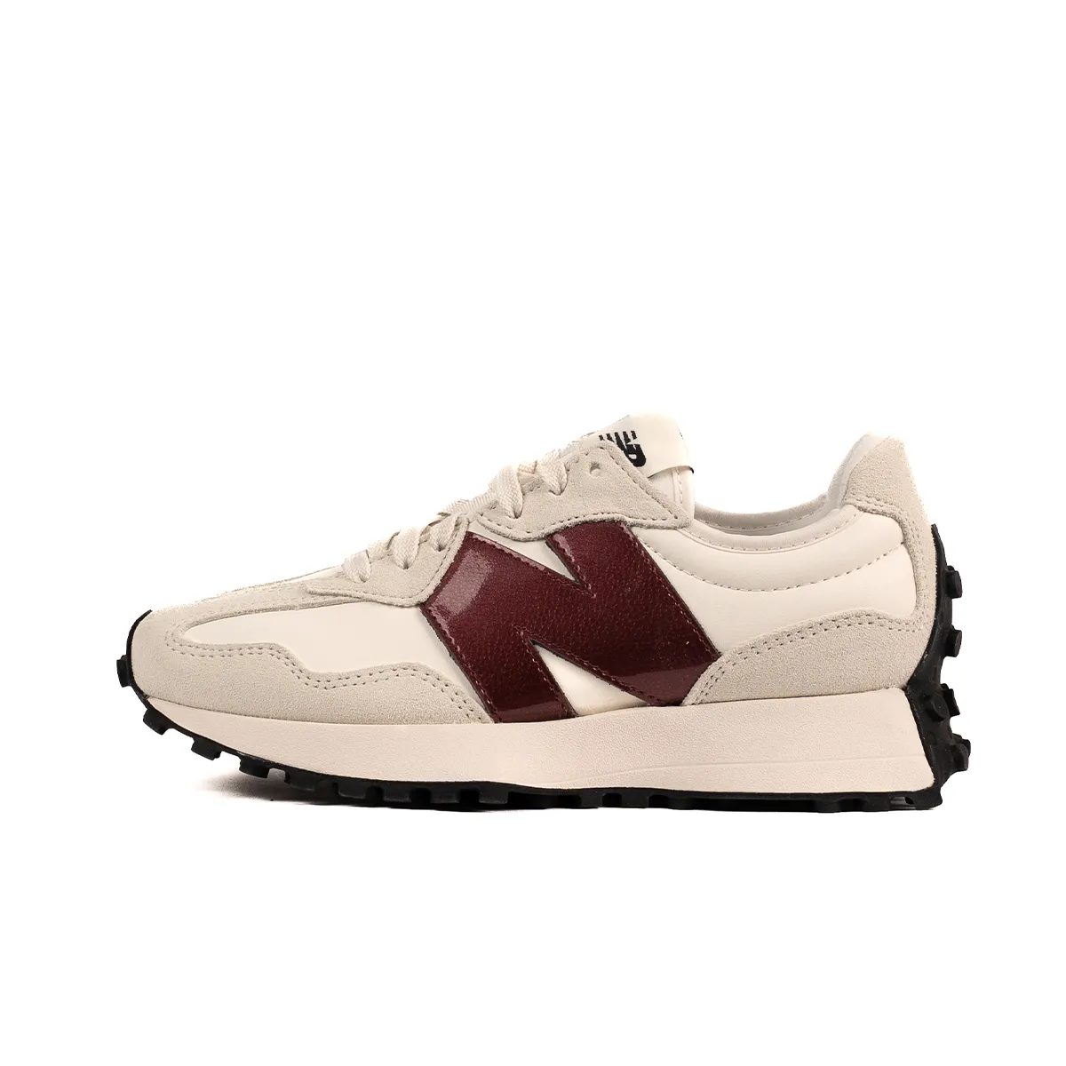 morning running footwear anti - twist shoes NEW BALANCE 327 - WHITE RED