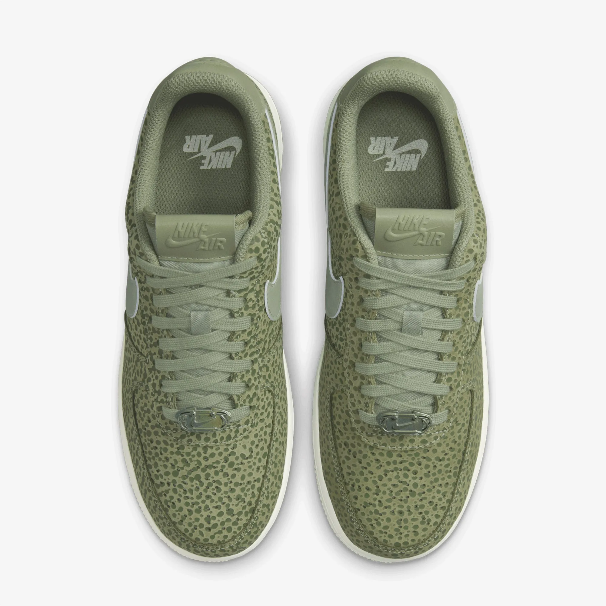 Lockdown Lacing System Nike | AIR FORCE 1 '07 PREMIUM { SESAME/OIL GREEN-LIGHT BONE