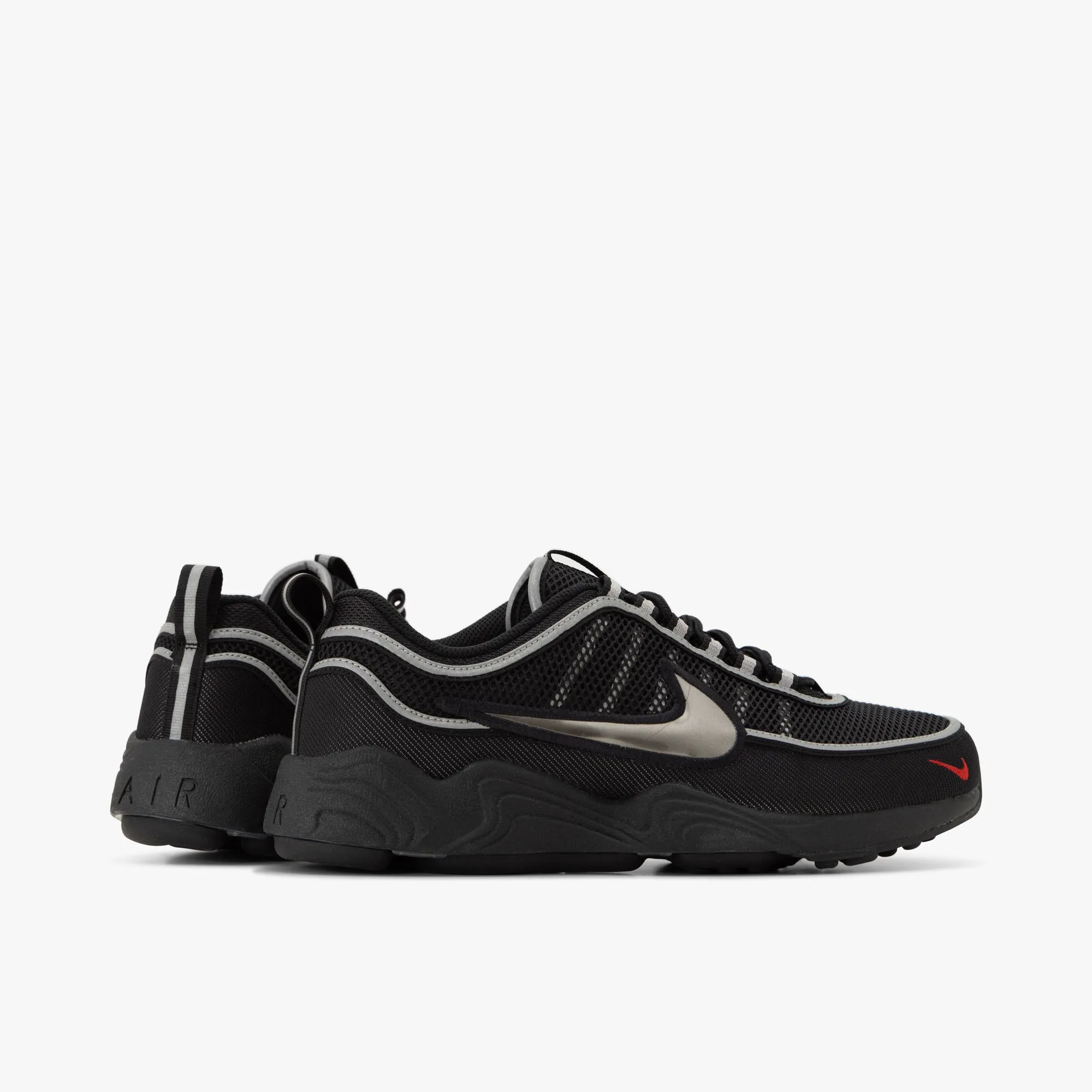 Nike Air Zoom Spiridon SP / Black / Black - Metallic Silver Trail Climb Trend Style