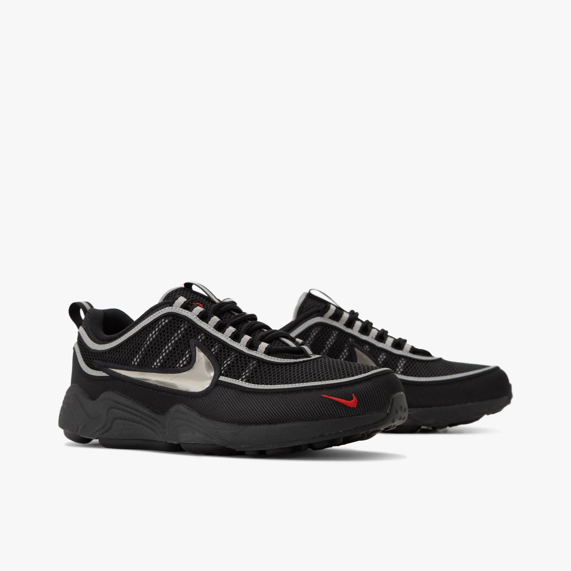 No Stitch Functional Look Nike Air Zoom Spiridon SP / Black / Black - Metallic Silver