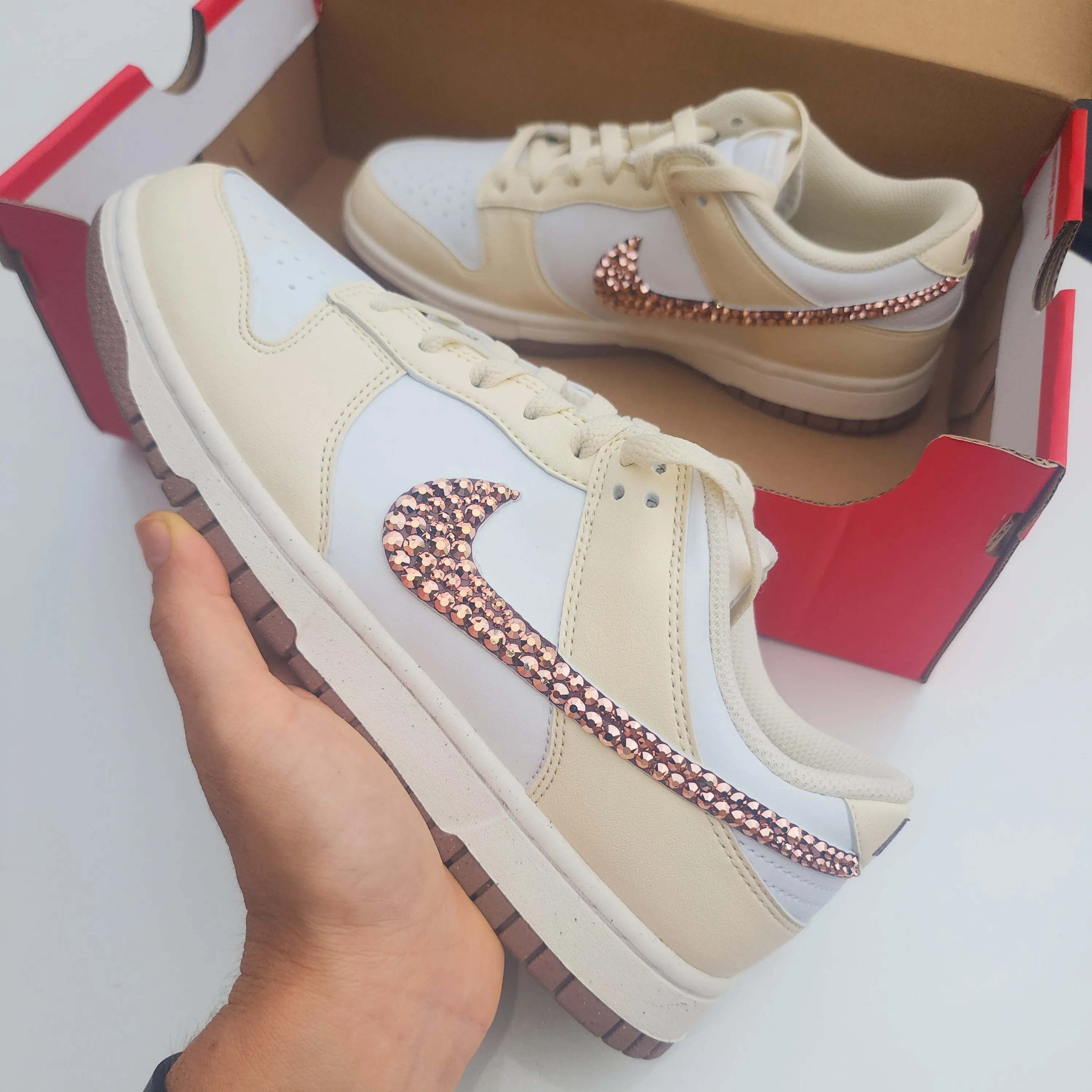 portable Sporty arch Dunk Women Low (Oatmeal/Copper)