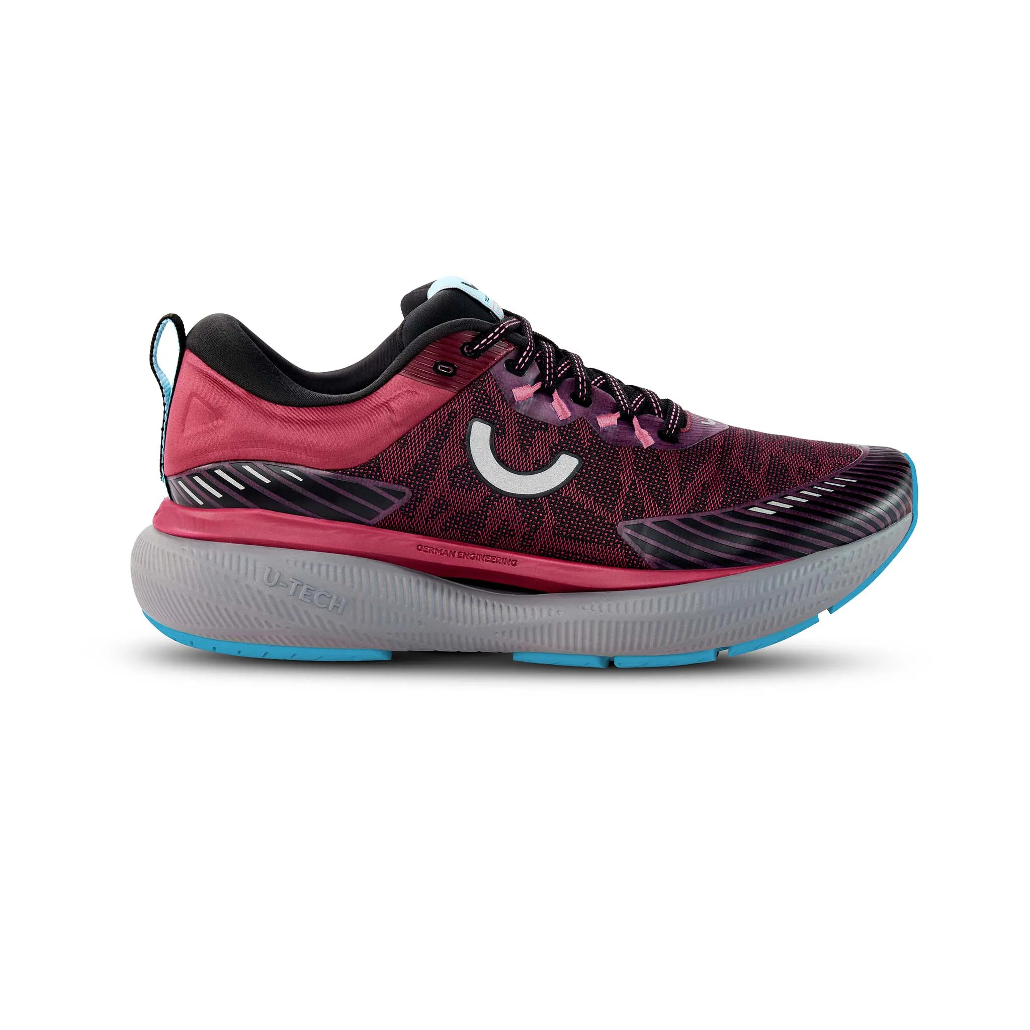 True Motion | Women's U-Tech Aion Elements Running Shoes - Beaujolais traction - sole walking running shoes