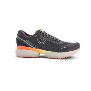 Quick lacing True Motion | Women's U-Tech Nevos 3 Running Shoes - Asphalt/Antarctica/Peach Amber