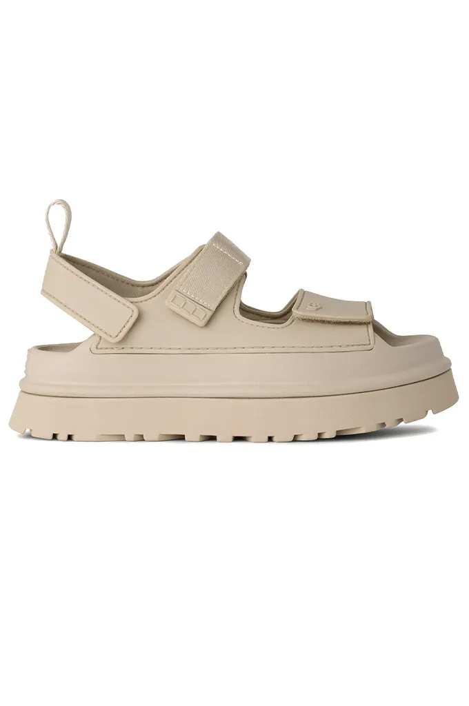 UGG Women's GoldenGlow Sandals Stylish Travel Flats Tassel Fun