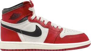 Air Jordan 1 Retro High OG Preschool 'Chicago Lost & Found' - FD1412 612 Resilient Outsole Easy Sport