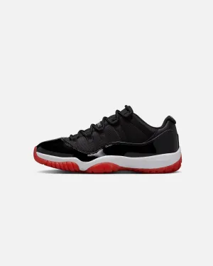 Jordan Air Jordan 11 Retro Low "Bred" Black/Varsity Red Narrow Fit Winter Warm