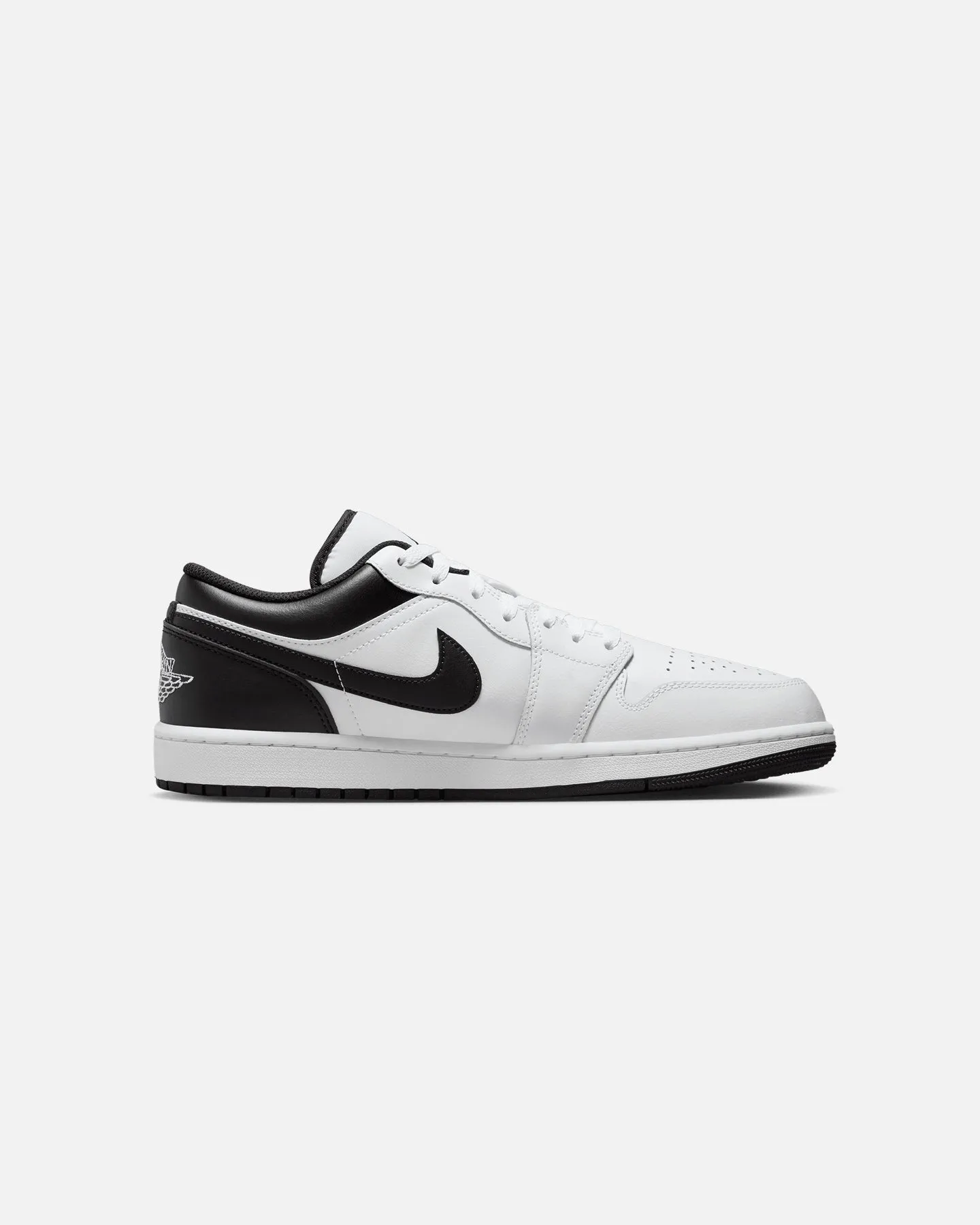 Jordan Air Jordan 1 Low "Reverse Panda" White/Black Memory Foam Casual Wear Arch Support Health Focused