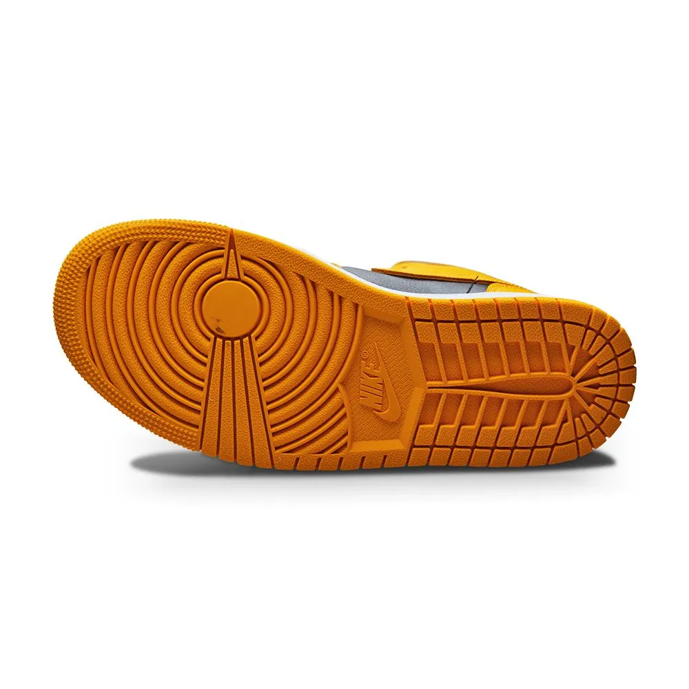 Womens Nike Air Jordan 1 Mid - BQ6472 700 - Chutney Taxi Black White Customizable Fit Options Comfortable Cushion