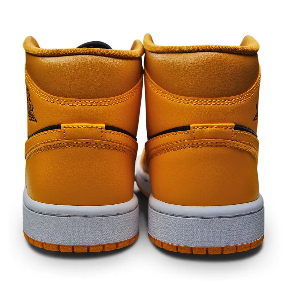 Womens Nike Air Jordan 1 Mid - BQ6472 700 - Chutney Taxi Black White Comfortable Straps Comfortable Grip
