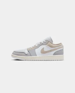 All Comfort Jordan Air Jordan 1 Low SE Craft "Tech Grey" Tech Grey/Light Orewood Brown