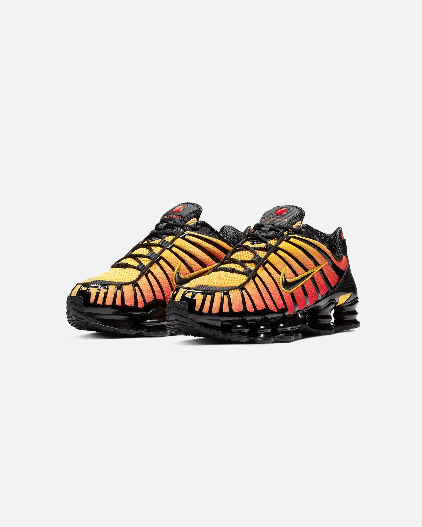 waterproof Anti Slip Nike Shox TL "Sunrise" Black/Black Amarrillo