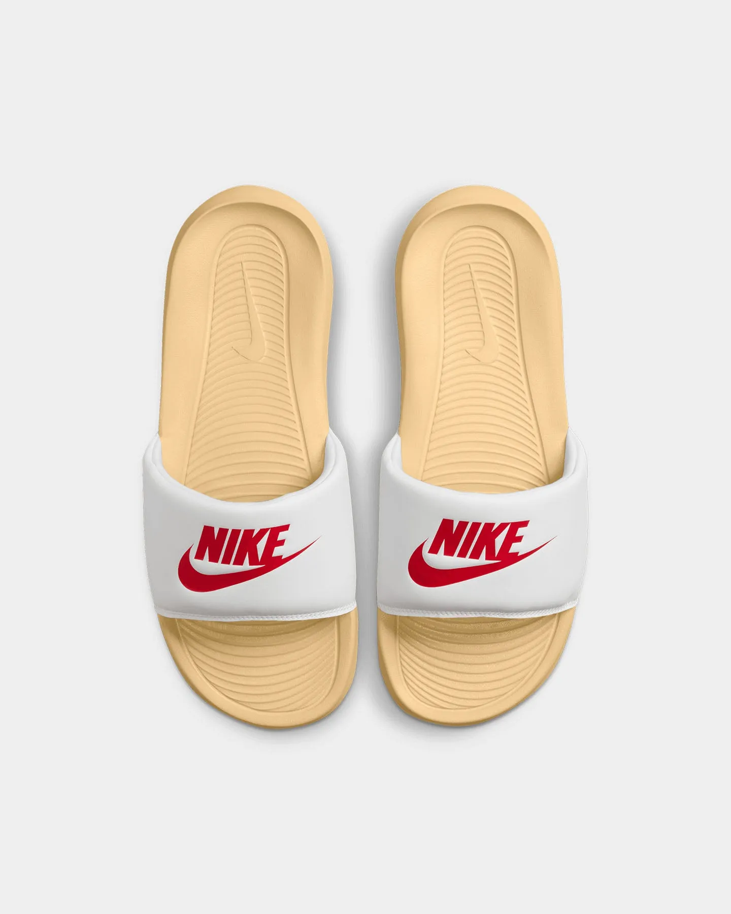 Supportive Core Fitness Training Winter Base Nike Victori One Slide Summit White/University Red-Sesame