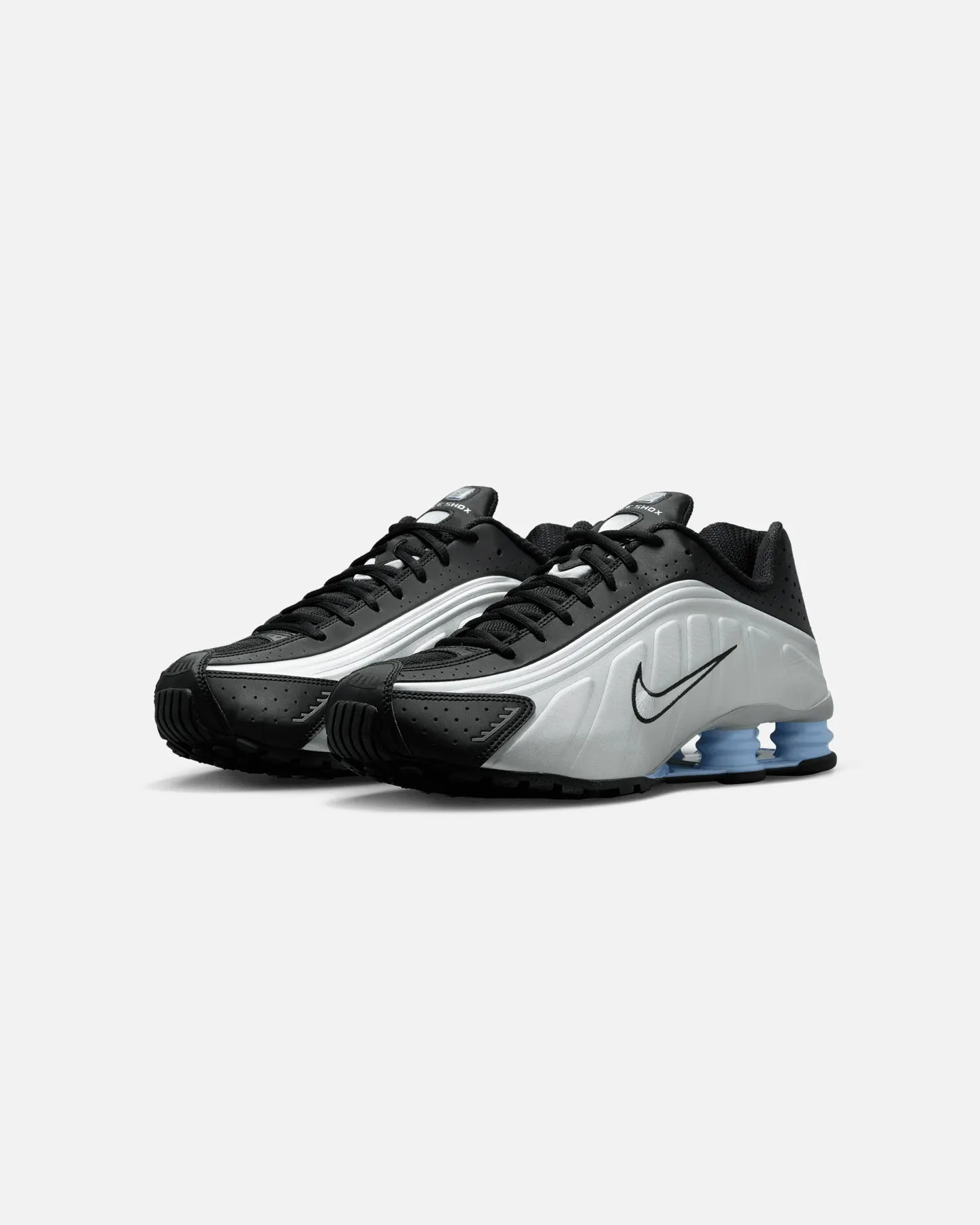 Mom Fit Nike Shox R4 Metallic Silver/Black