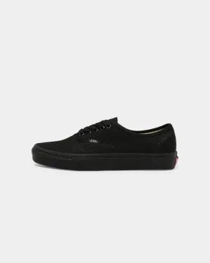 Vans Authentic Black/Black Low Profile Cushion Snug fit